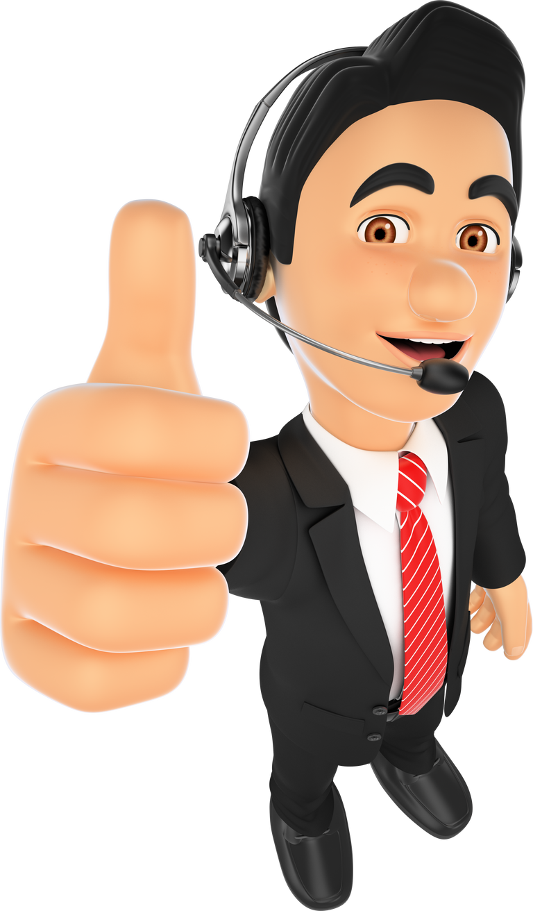 3D Call Center Employee